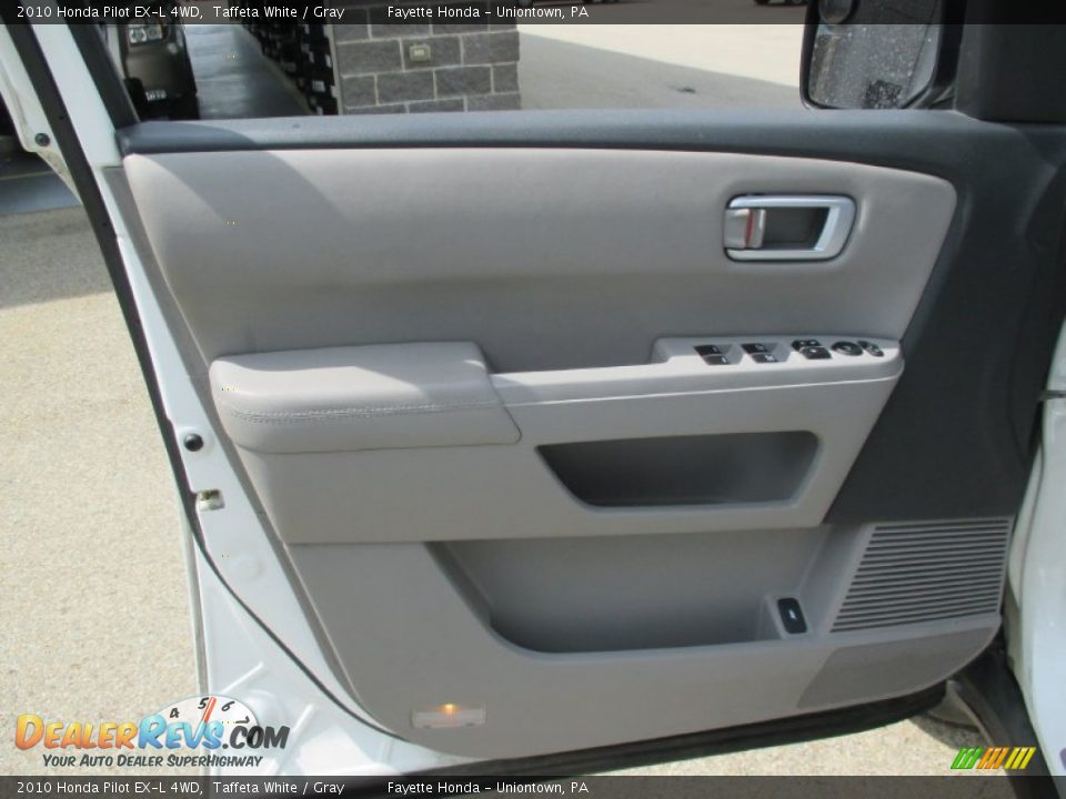 2010 Honda Pilot EX-L 4WD Taffeta White / Gray Photo #6