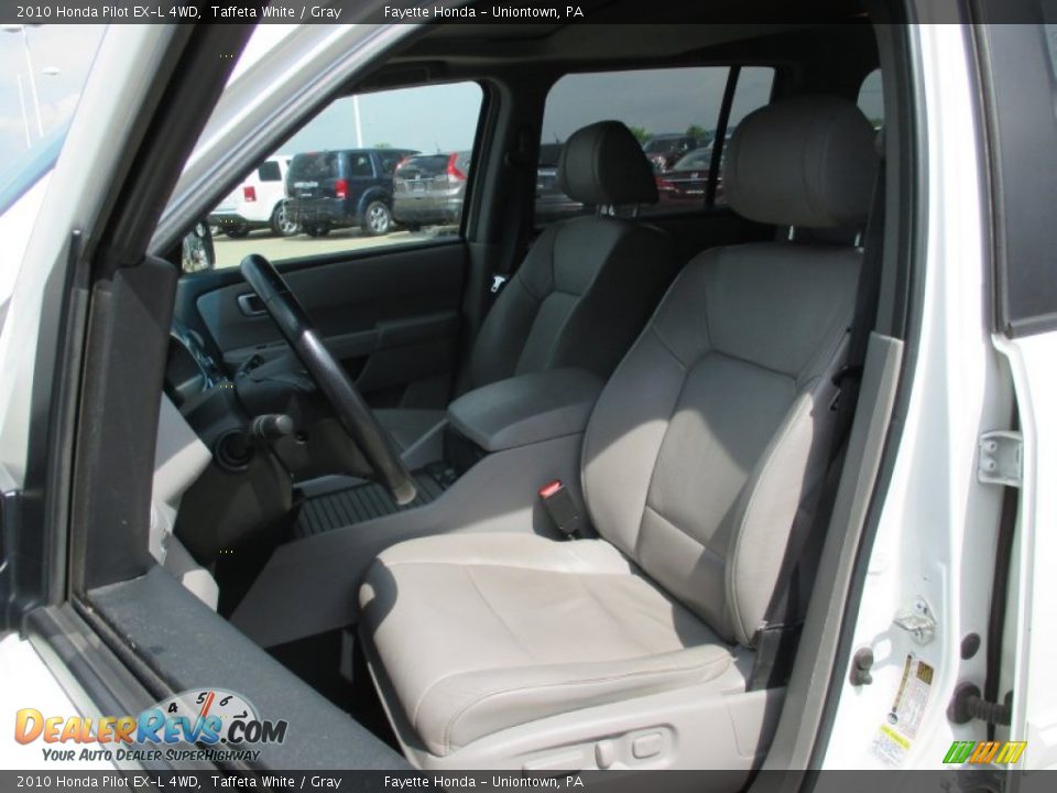 2010 Honda Pilot EX-L 4WD Taffeta White / Gray Photo #7