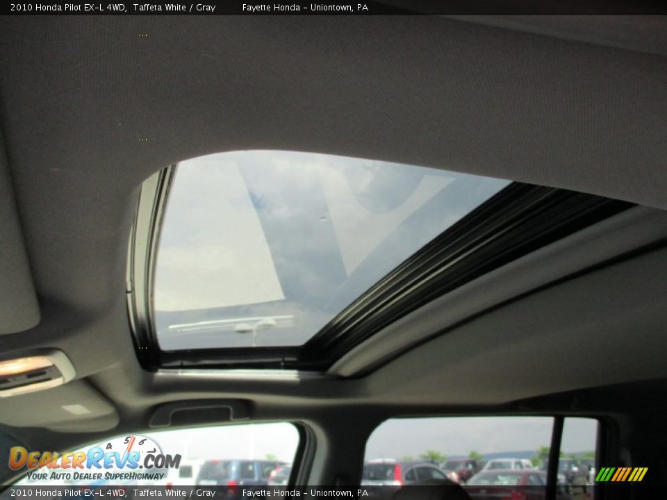 2010 Honda Pilot EX-L 4WD Taffeta White / Gray Photo #11