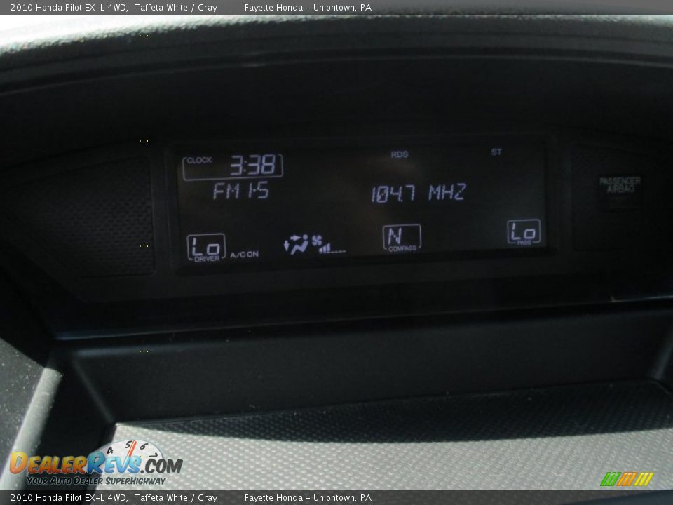 2010 Honda Pilot EX-L 4WD Taffeta White / Gray Photo #14