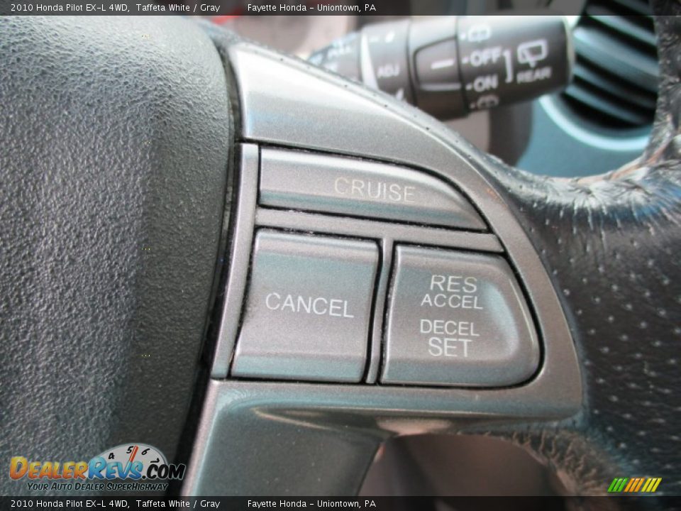 2010 Honda Pilot EX-L 4WD Taffeta White / Gray Photo #16