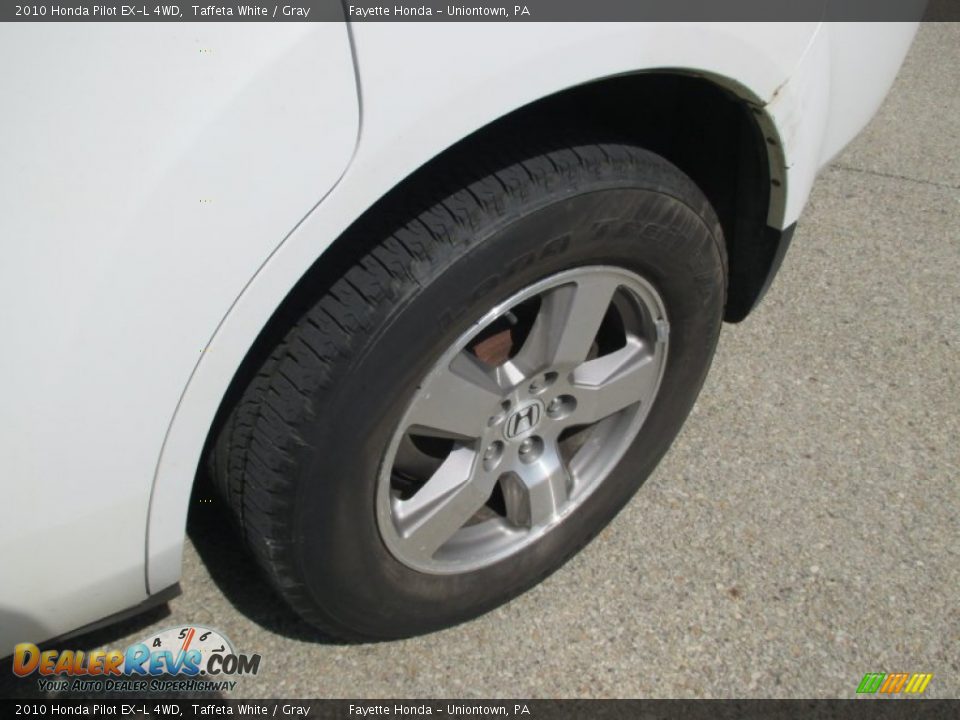2010 Honda Pilot EX-L 4WD Taffeta White / Gray Photo #17