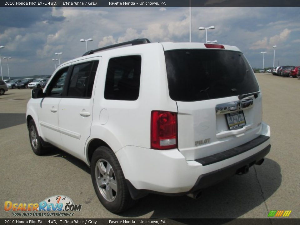 2010 Honda Pilot EX-L 4WD Taffeta White / Gray Photo #18