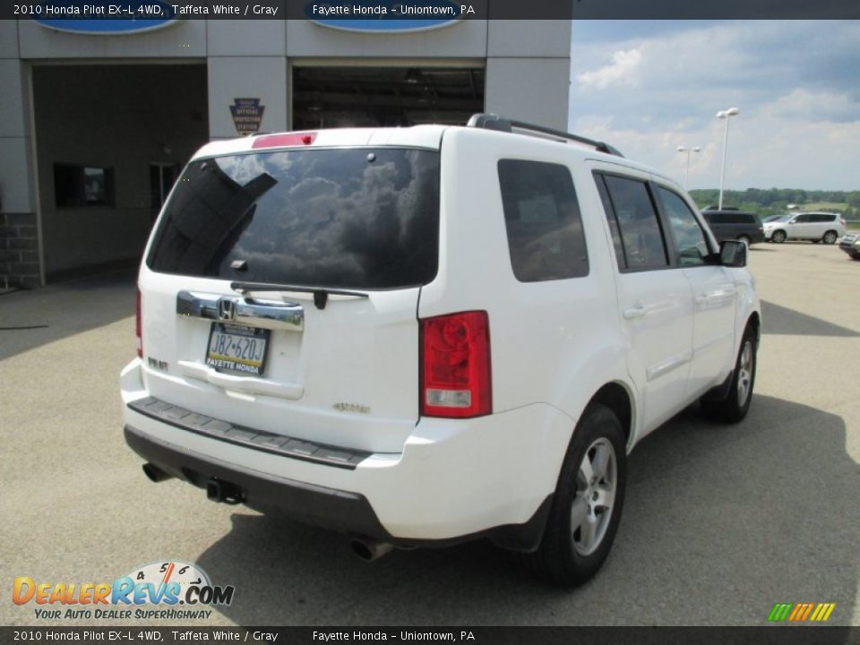 2010 Honda Pilot EX-L 4WD Taffeta White / Gray Photo #19