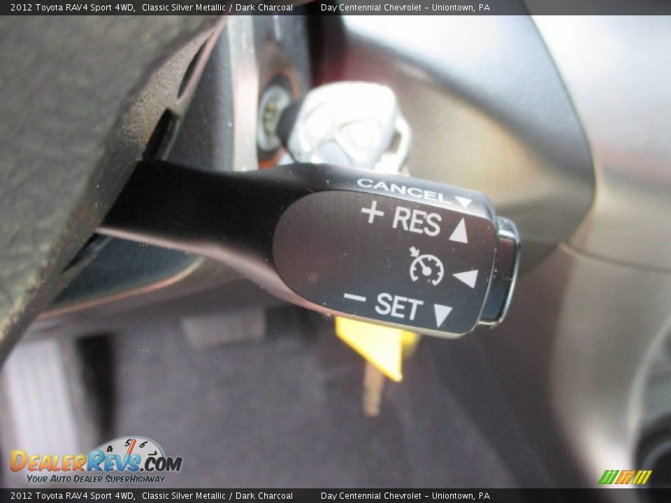 2012 Toyota RAV4 Sport 4WD Classic Silver Metallic / Dark Charcoal Photo #34