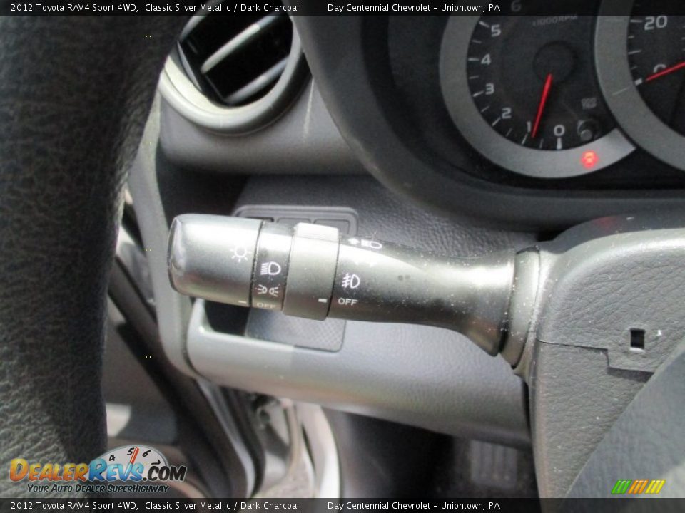 2012 Toyota RAV4 Sport 4WD Classic Silver Metallic / Dark Charcoal Photo #36