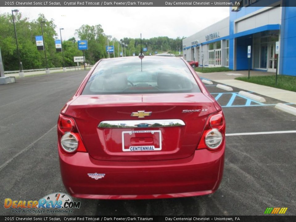 2015 Chevrolet Sonic LT Sedan Crystal Red Tintcoat / Dark Pewter/Dark Titanium Photo #5