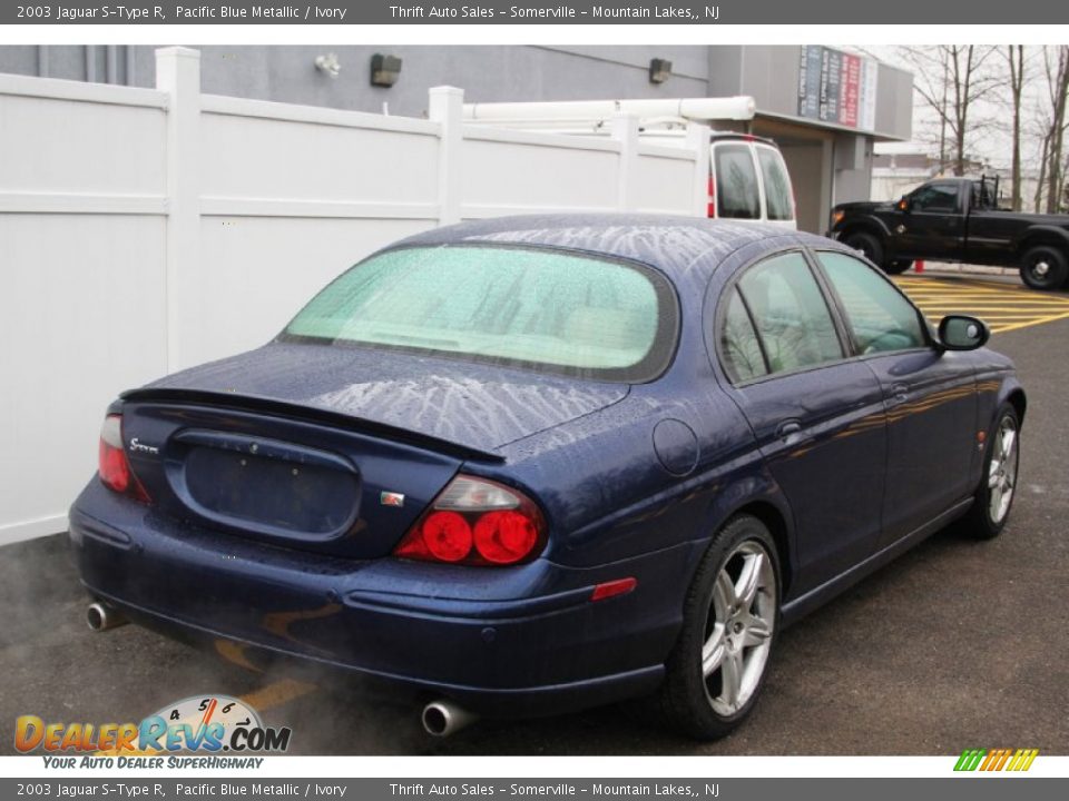 2003 Jaguar S-Type R Pacific Blue Metallic / Ivory Photo #4