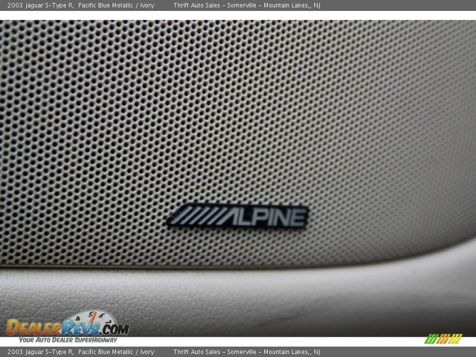 2003 Jaguar S-Type R Pacific Blue Metallic / Ivory Photo #13