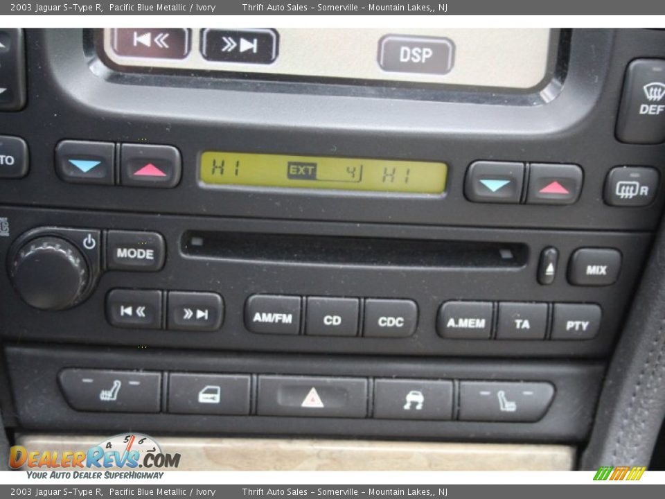 2003 Jaguar S-Type R Pacific Blue Metallic / Ivory Photo #32