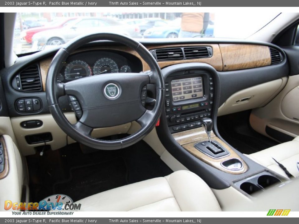 Ivory Interior - 2003 Jaguar S-Type R Photo #35
