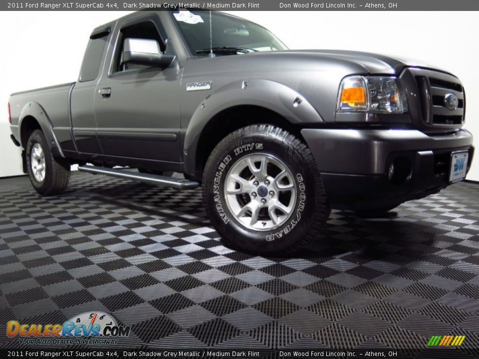 2011 Ford Ranger XLT SuperCab 4x4 Dark Shadow Grey Metallic / Medium Dark Flint Photo #1