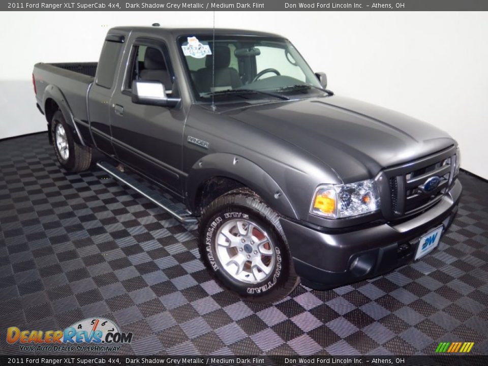 2011 Ford Ranger XLT SuperCab 4x4 Dark Shadow Grey Metallic / Medium Dark Flint Photo #3