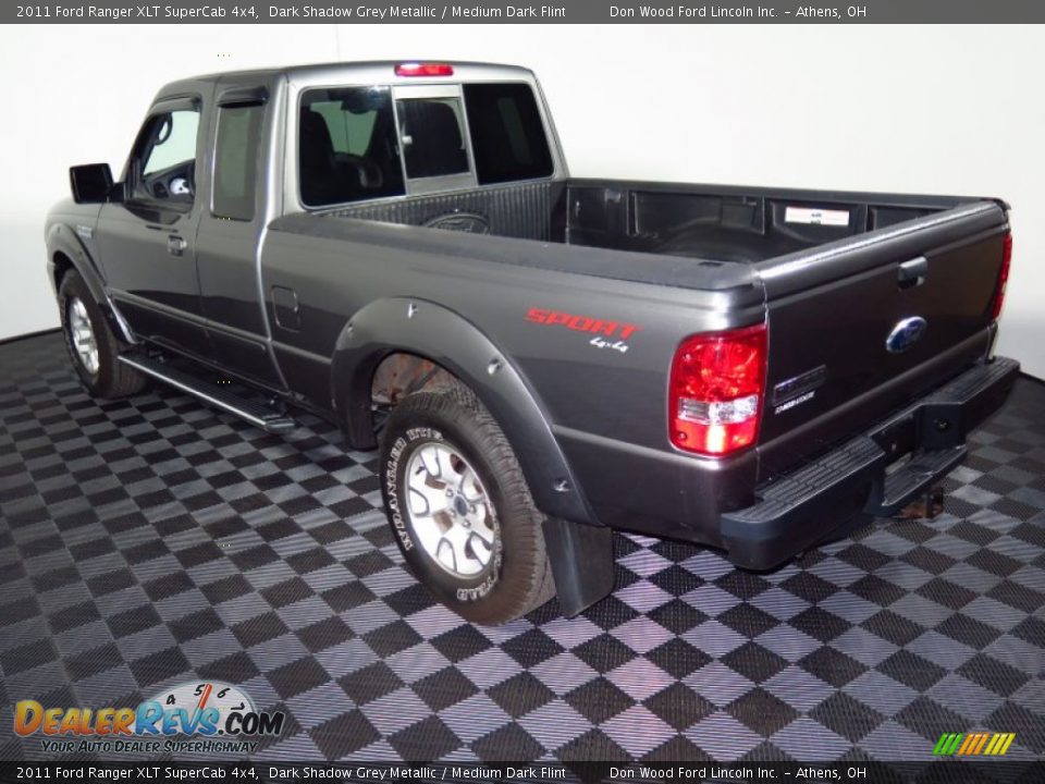 2011 Ford Ranger XLT SuperCab 4x4 Dark Shadow Grey Metallic / Medium Dark Flint Photo #8