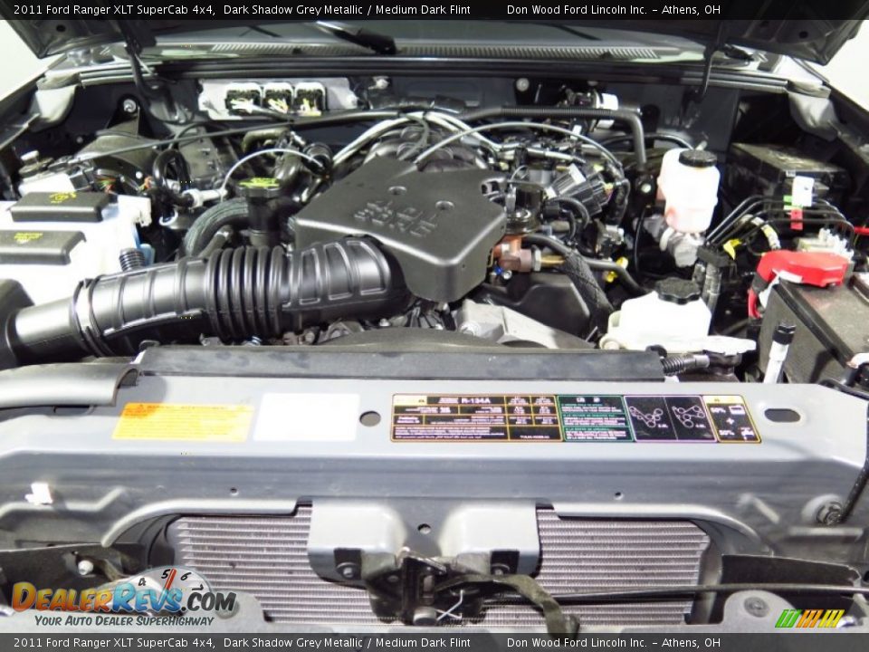 2011 Ford Ranger XLT SuperCab 4x4 Dark Shadow Grey Metallic / Medium Dark Flint Photo #13