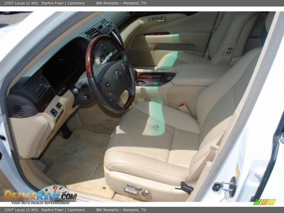 2007 Lexus LS 460 Starfire Pearl / Cashmere Photo #10