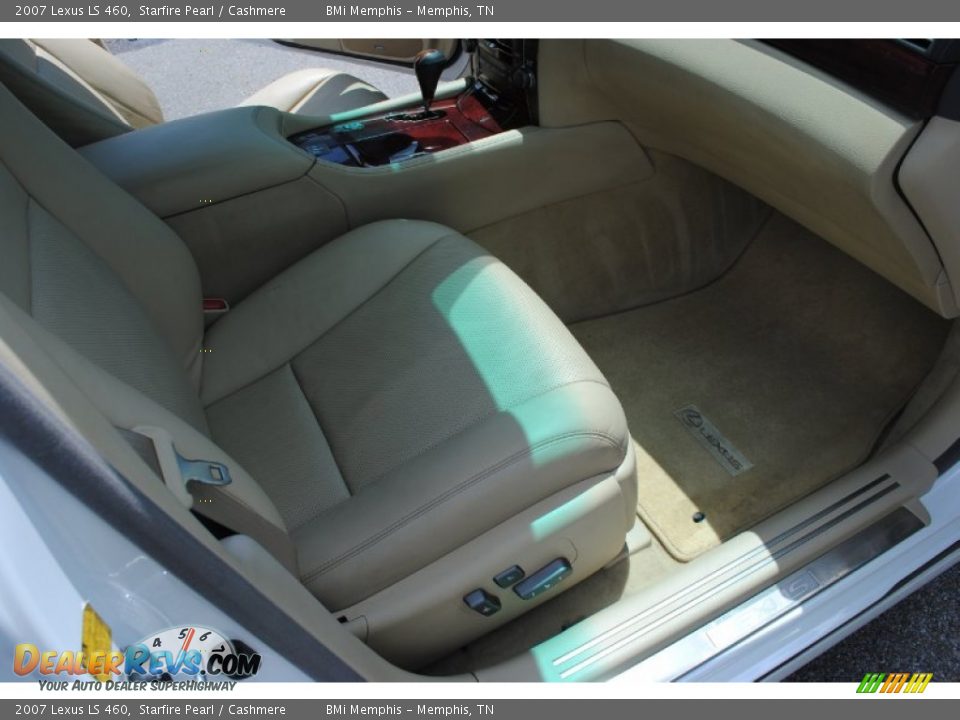 2007 Lexus LS 460 Starfire Pearl / Cashmere Photo #30
