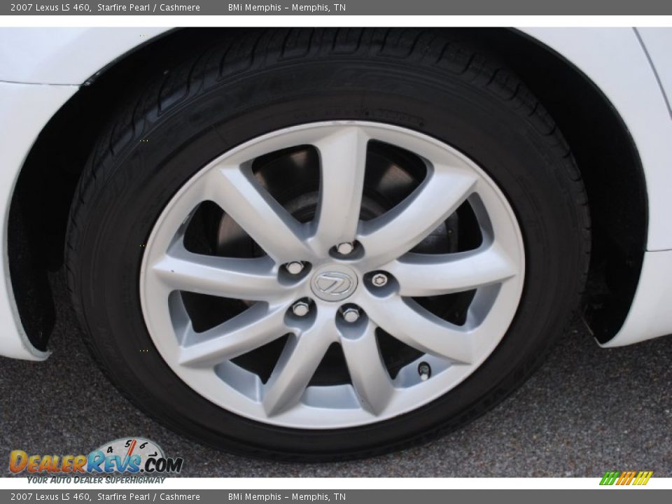 2007 Lexus LS 460 Starfire Pearl / Cashmere Photo #36