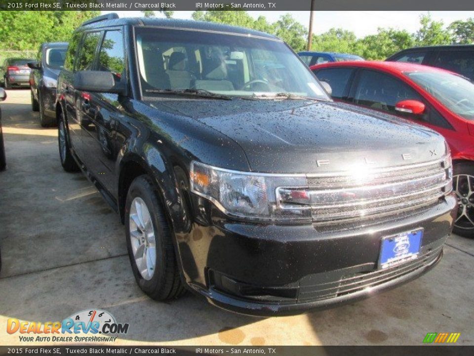 2015 Ford Flex SE Tuxedo Black Metallic / Charcoal Black Photo #1
