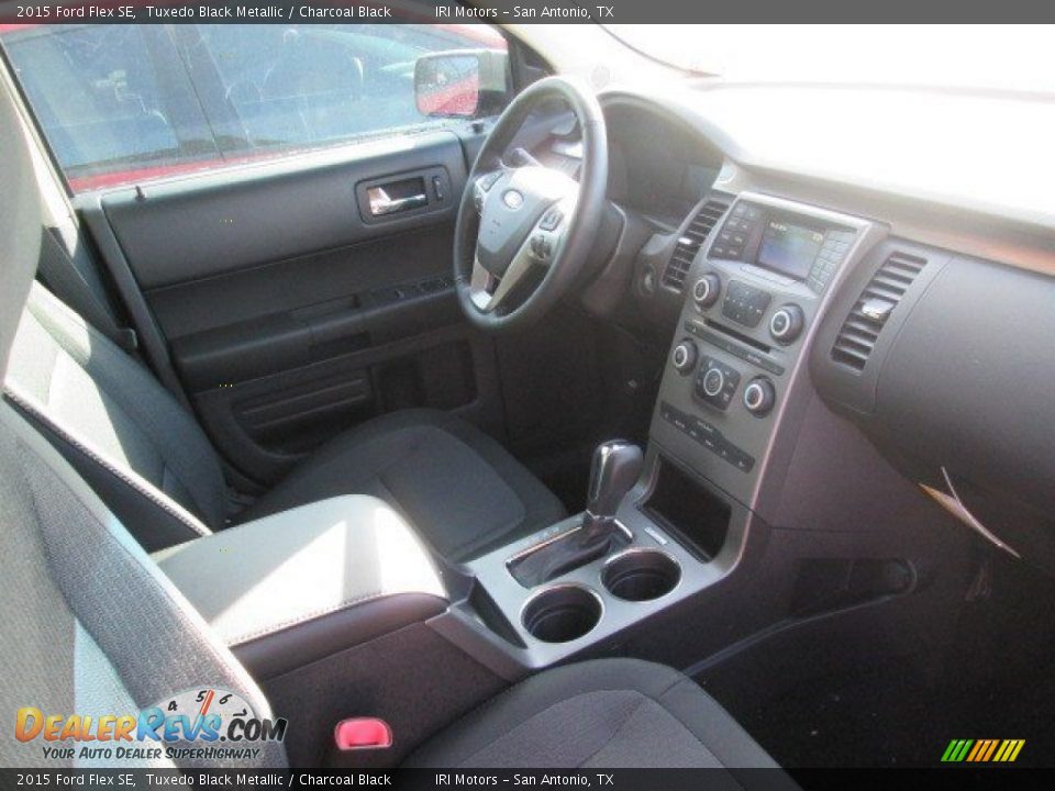 2015 Ford Flex SE Tuxedo Black Metallic / Charcoal Black Photo #17