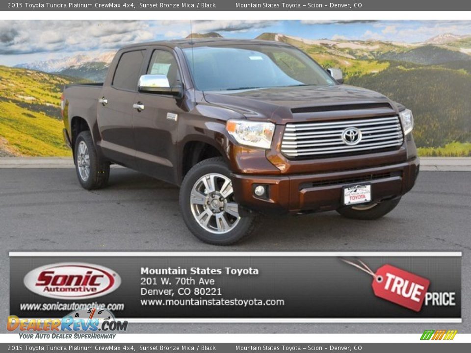 2015 Toyota Tundra Platinum CrewMax 4x4 Sunset Bronze Mica / Black Photo #1