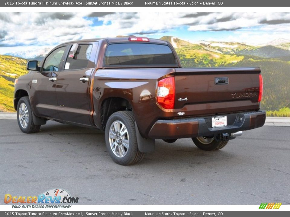 2015 Toyota Tundra Platinum CrewMax 4x4 Sunset Bronze Mica / Black Photo #3