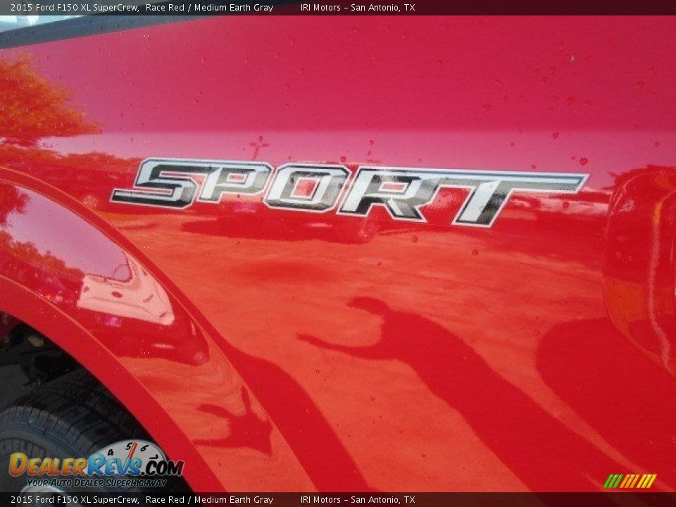 2015 Ford F150 XL SuperCrew Race Red / Medium Earth Gray Photo #15