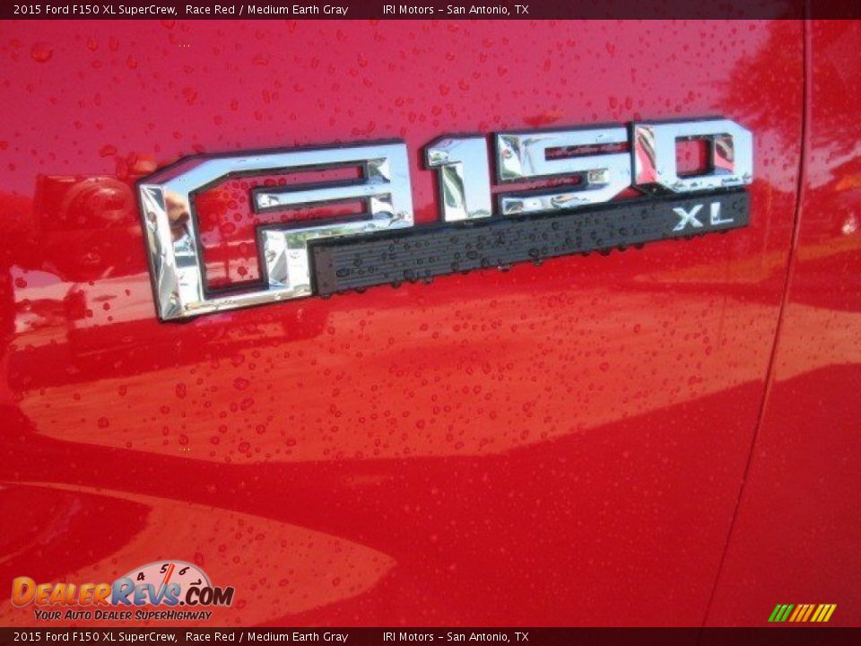 2015 Ford F150 XL SuperCrew Race Red / Medium Earth Gray Photo #30