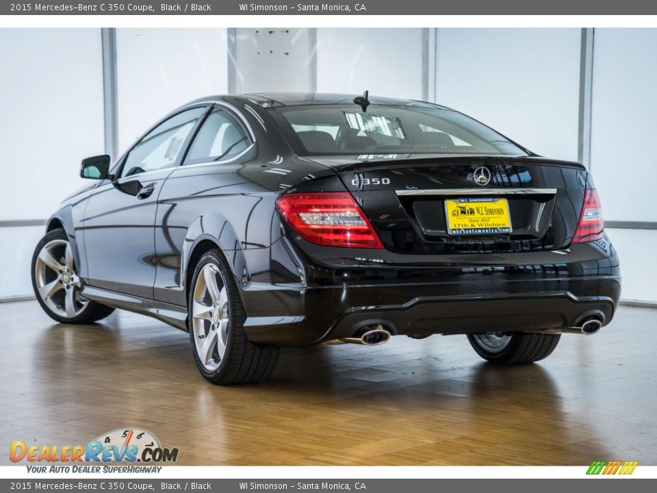 2015 Mercedes-Benz C 350 Coupe Black / Black Photo #3