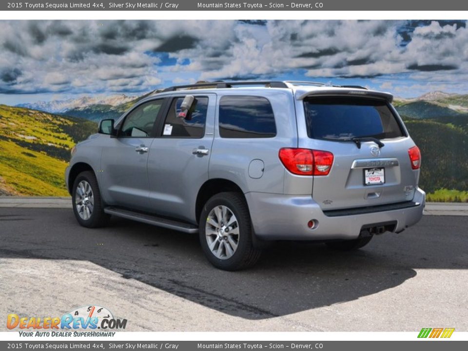 2015 Toyota Sequoia Limited 4x4 Silver Sky Metallic / Gray Photo #3
