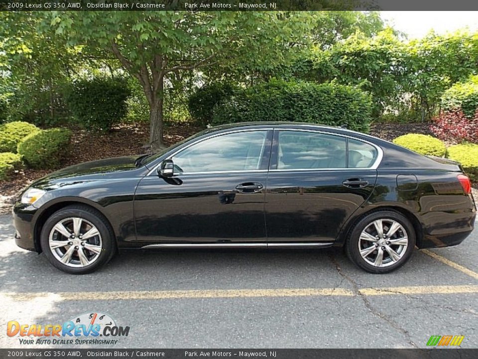 2009 Lexus GS 350 AWD Obsidian Black / Cashmere Photo #2