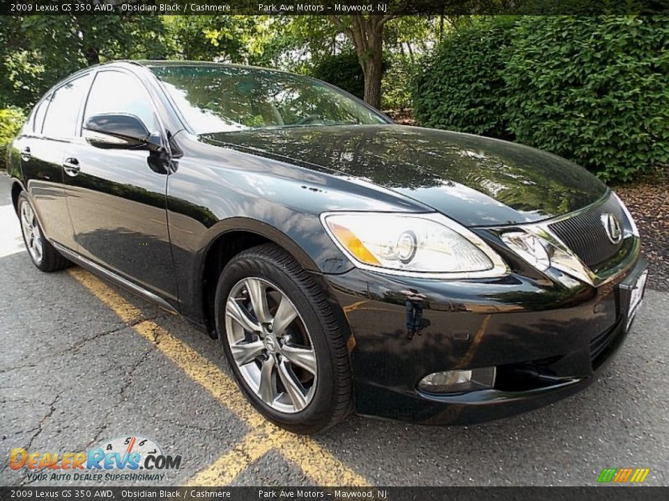 2009 Lexus GS 350 AWD Obsidian Black / Cashmere Photo #7