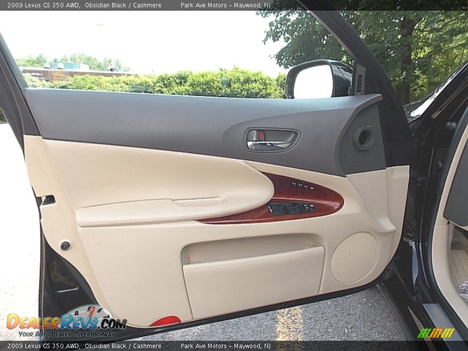 2009 Lexus GS 350 AWD Obsidian Black / Cashmere Photo #10