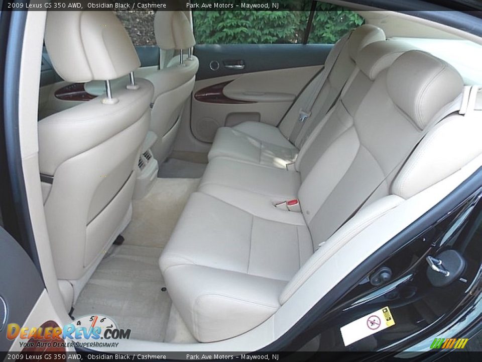 2009 Lexus GS 350 AWD Obsidian Black / Cashmere Photo #17