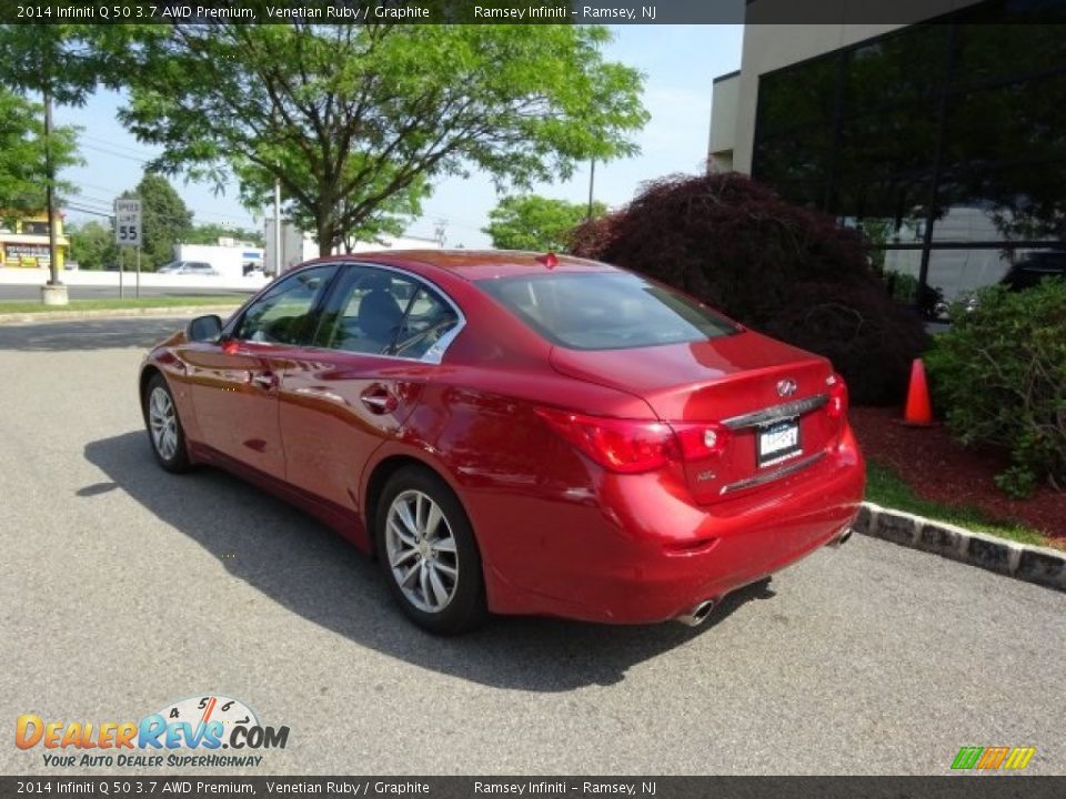 2014 Infiniti Q 50 3.7 AWD Premium Venetian Ruby / Graphite Photo #5