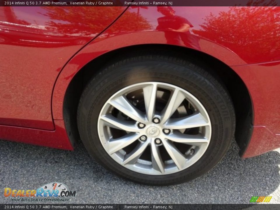 2014 Infiniti Q 50 3.7 AWD Premium Venetian Ruby / Graphite Photo #11