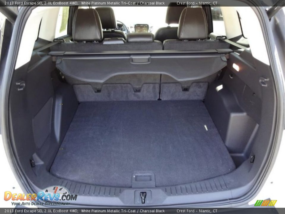 2013 Ford Escape SEL 2.0L EcoBoost 4WD White Platinum Metallic Tri-Coat / Charcoal Black Photo #10