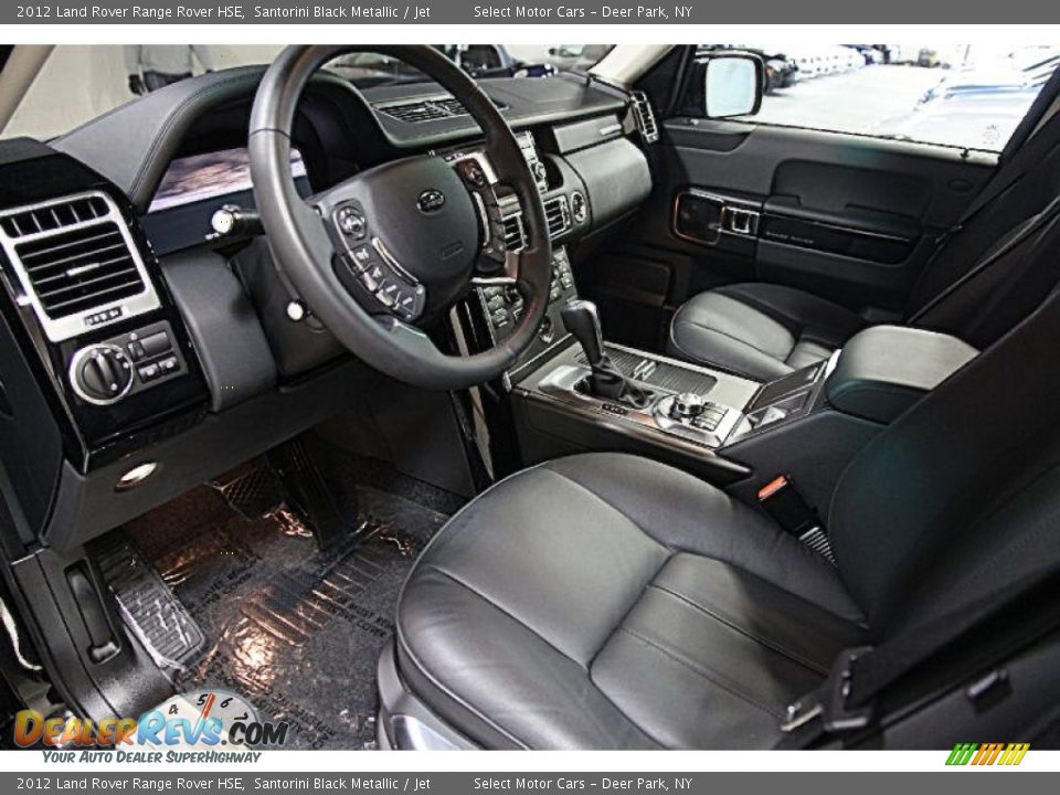 2012 Land Rover Range Rover HSE Santorini Black Metallic / Jet Photo #8