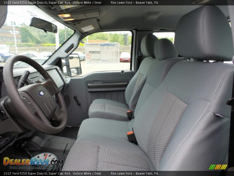 2015 Ford F250 Super Duty XL Super Cab 4x4 Oxford White / Steel Photo #10