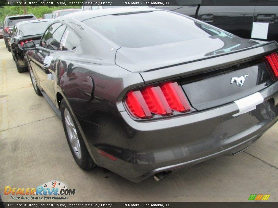 2015 Ford Mustang EcoBoost Coupe Magnetic Metallic / Ebony Photo #2