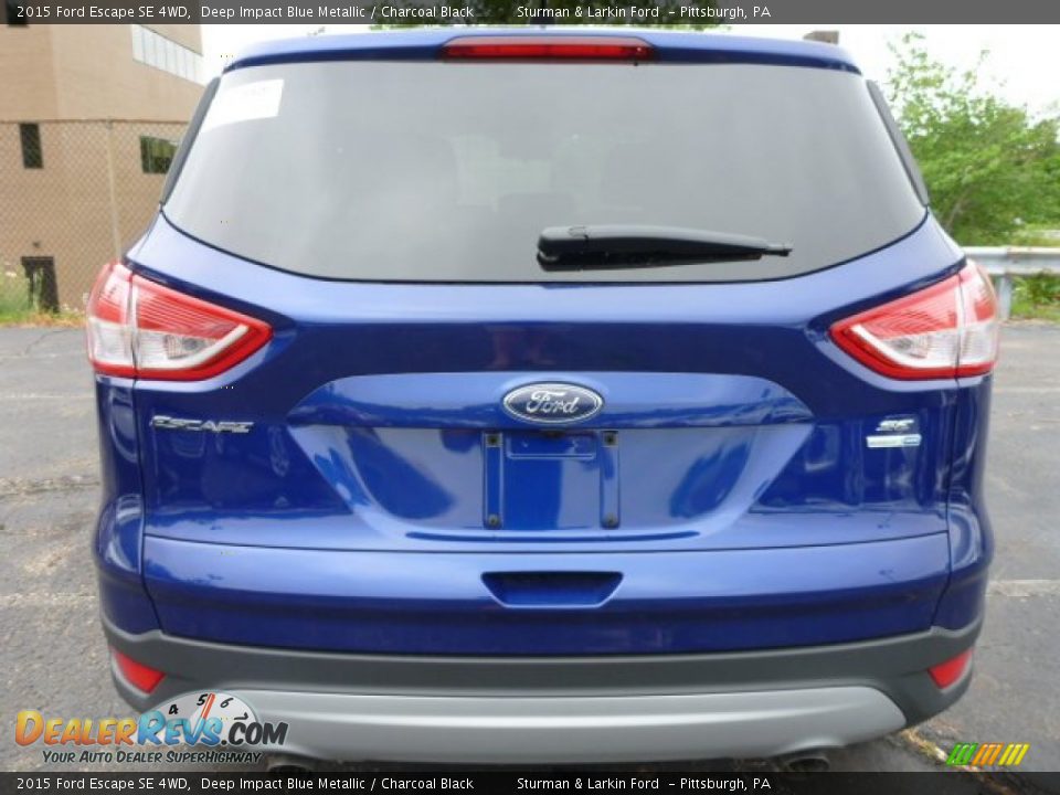 2015 Ford Escape SE 4WD Deep Impact Blue Metallic / Charcoal Black Photo #3