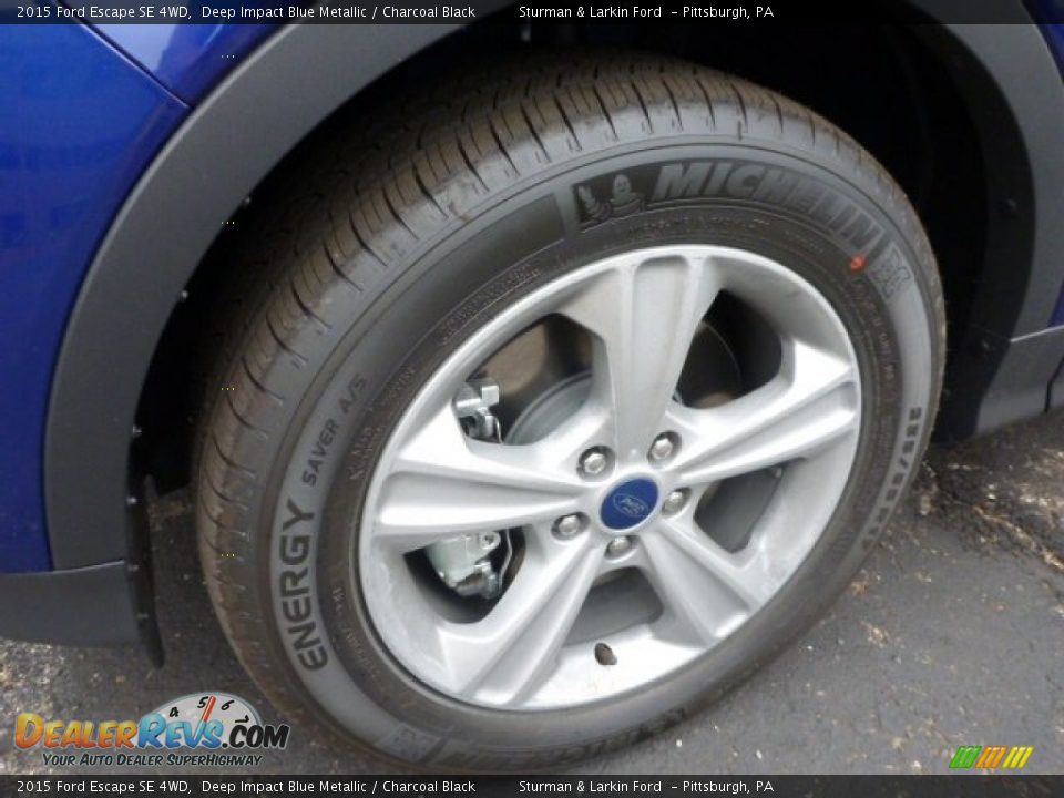 2015 Ford Escape SE 4WD Deep Impact Blue Metallic / Charcoal Black Photo #7