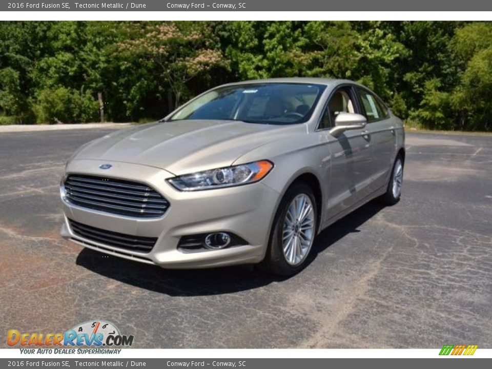2016 Ford Fusion SE Tectonic Metallic / Dune Photo #1