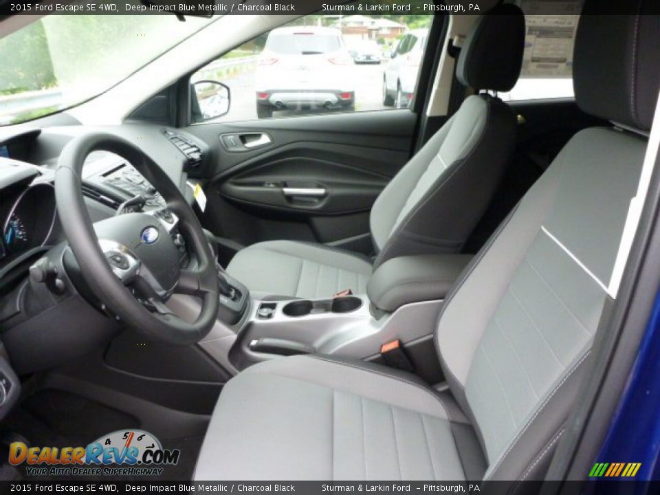 2015 Ford Escape SE 4WD Deep Impact Blue Metallic / Charcoal Black Photo #8