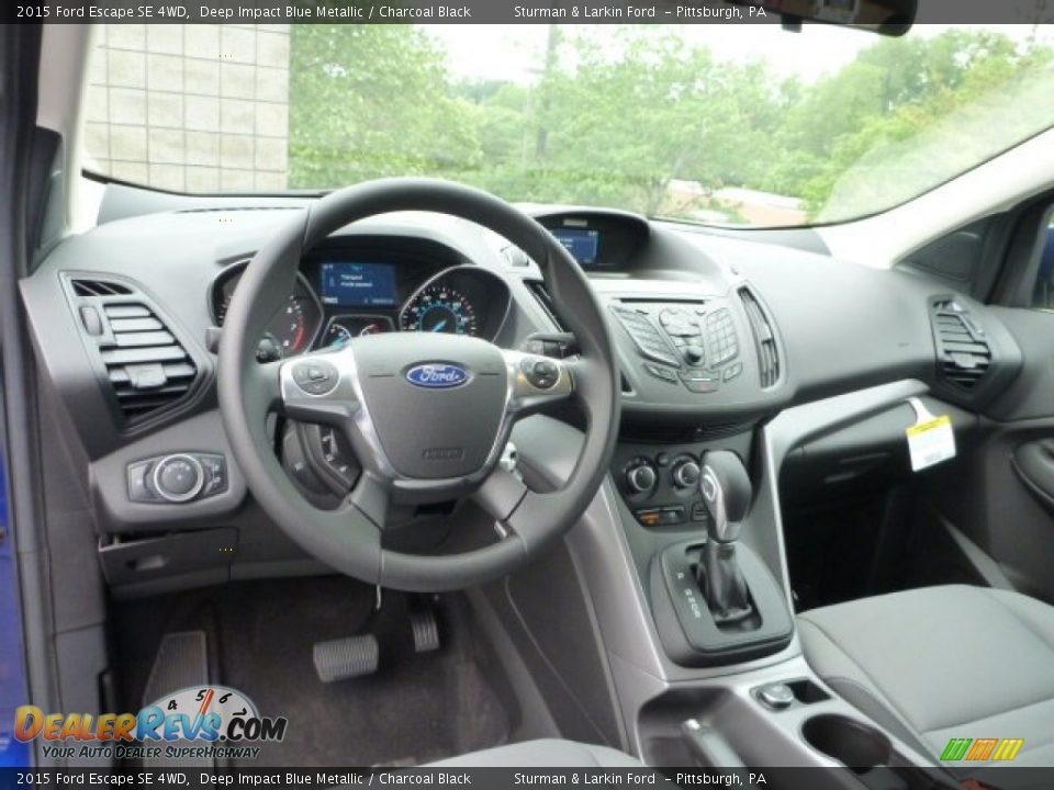 2015 Ford Escape SE 4WD Deep Impact Blue Metallic / Charcoal Black Photo #10