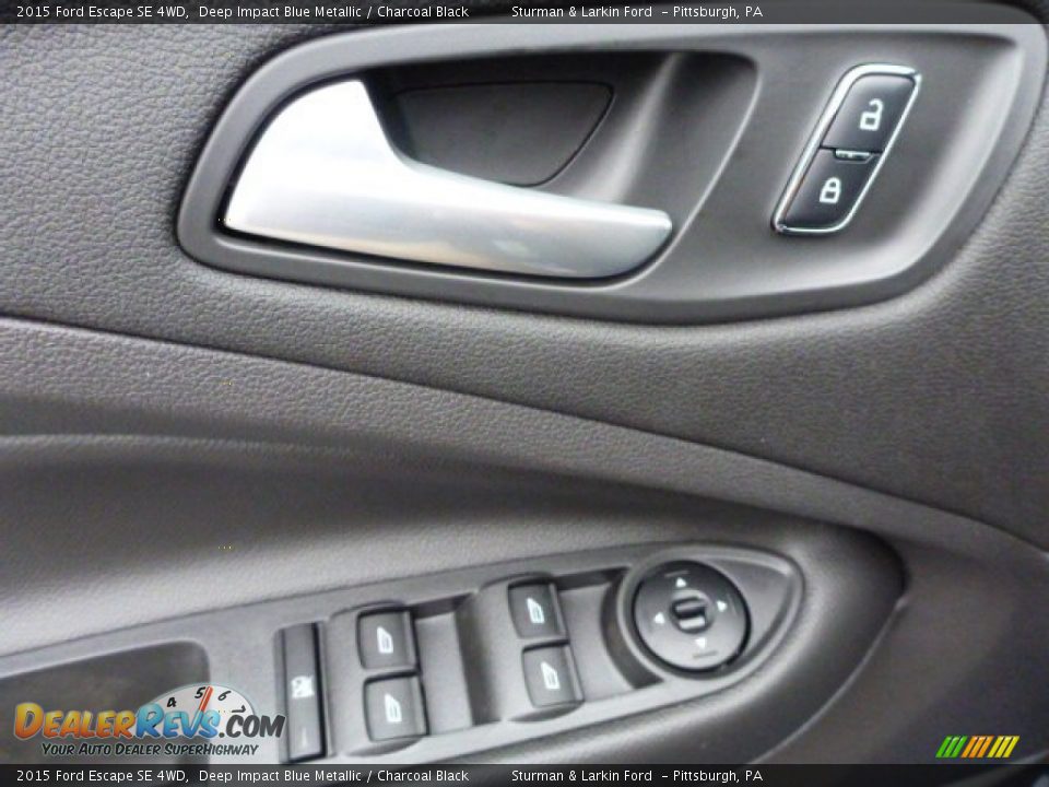 2015 Ford Escape SE 4WD Deep Impact Blue Metallic / Charcoal Black Photo #11