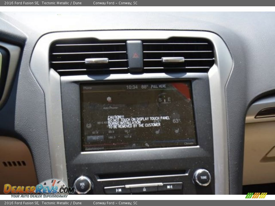 2016 Ford Fusion SE Tectonic Metallic / Dune Photo #25