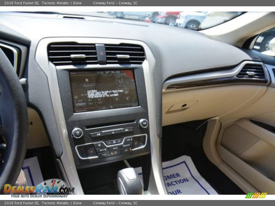 2016 Ford Fusion SE Tectonic Metallic / Dune Photo #27