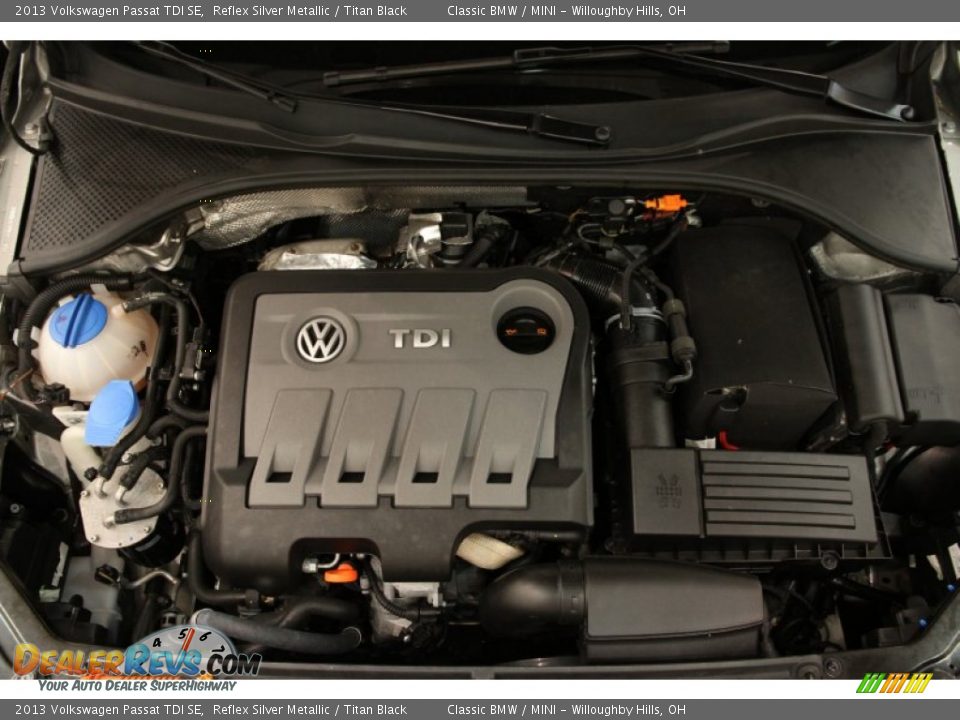 2013 Volkswagen Passat TDI SE Reflex Silver Metallic / Titan Black Photo #15