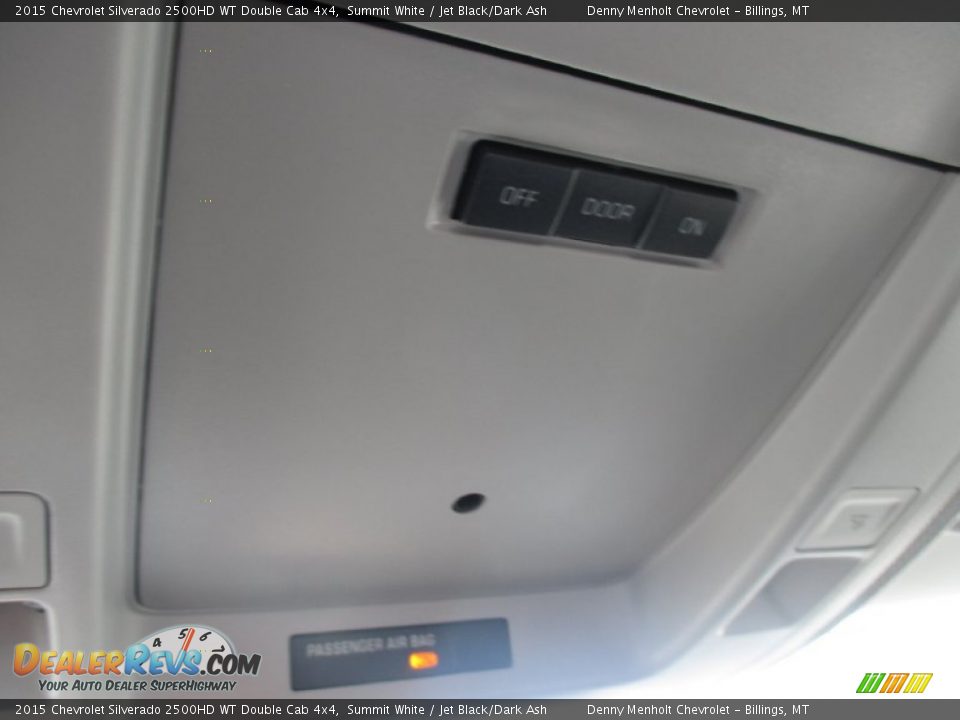 2015 Chevrolet Silverado 2500HD WT Double Cab 4x4 Summit White / Jet Black/Dark Ash Photo #17